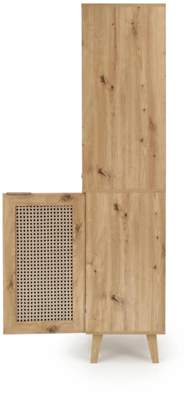 Regał BORNEO REG-1 80 cm dąb artisan/czarny