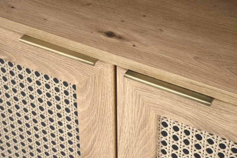 Regał BORNEO REG-1 80 cm dąb artisan/czarny