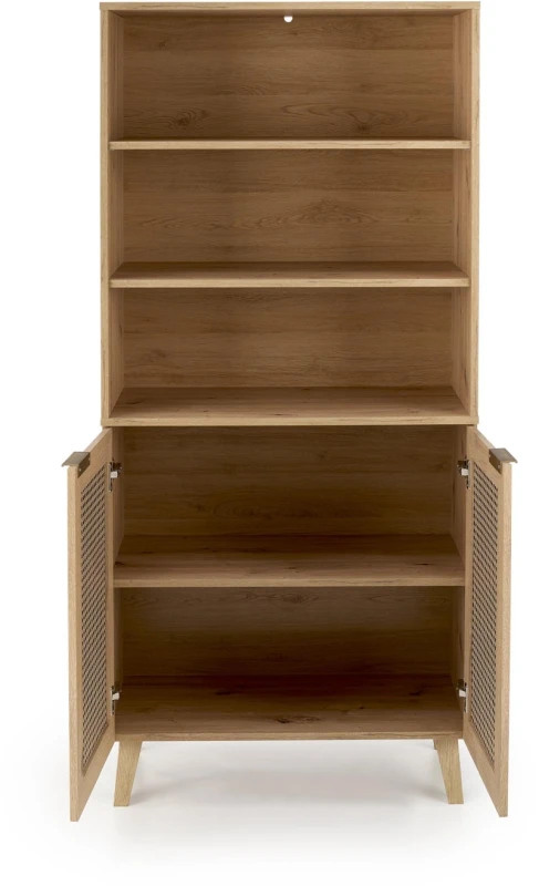 Regał BORNEO REG-1 80 cm dąb artisan/czarny