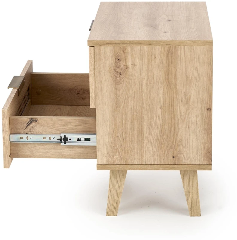 Szafka nocna Borneo SN-1 dąb artisan/czarny