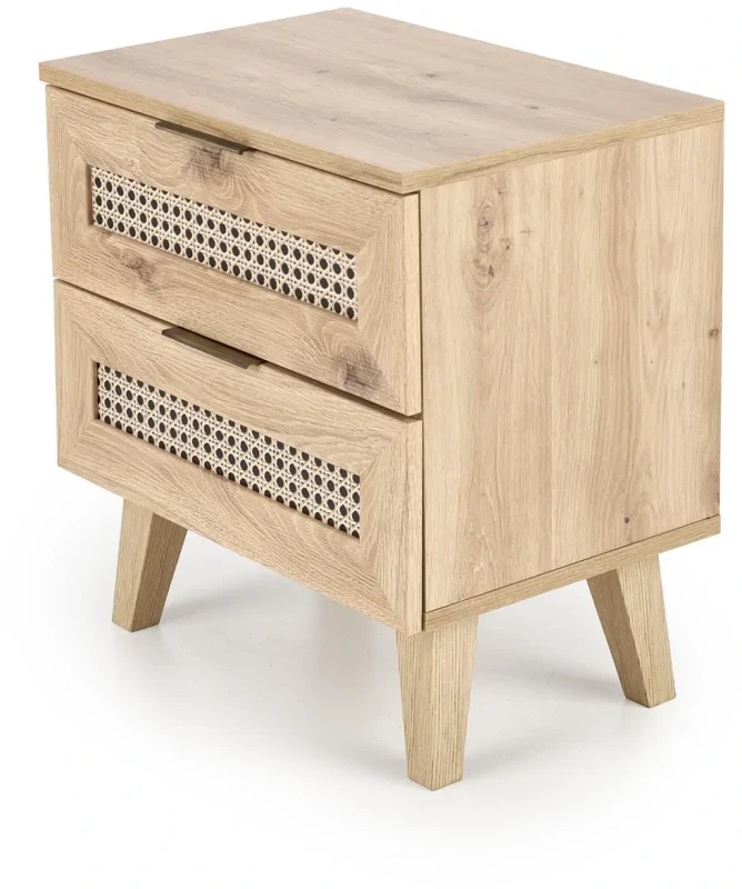Szafka nocna Borneo SN-1 dąb artisan/czarny