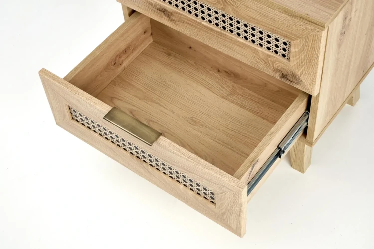 Szafka nocna Borneo SN-1 dąb artisan/czarny