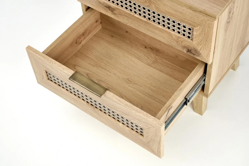Szafka nocna Borneo SN-1 dąb artisan/czarny