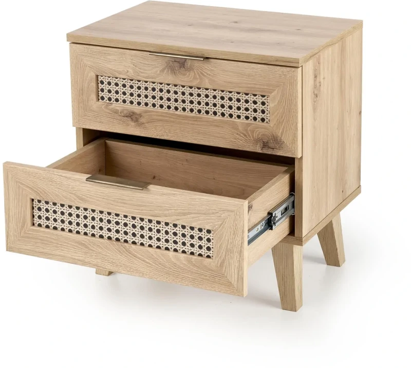 Szafka nocna Borneo SN-1 dąb artisan/czarny