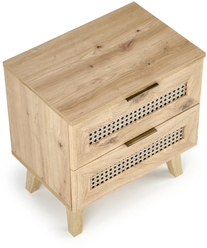 Szafka nocna Borneo SN-1 dąb artisan/czarny