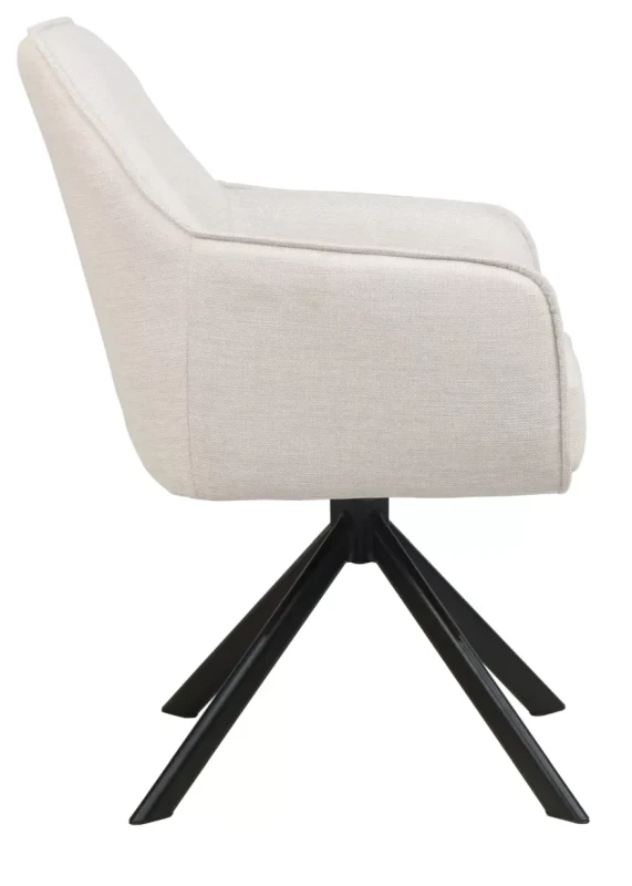 Krzesło tapicerowane Notti Brego jasny beż .22