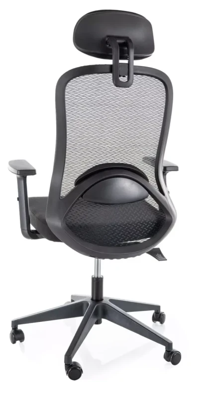Fotel obrotowy Q-050 ergonomiczny do biura czarny