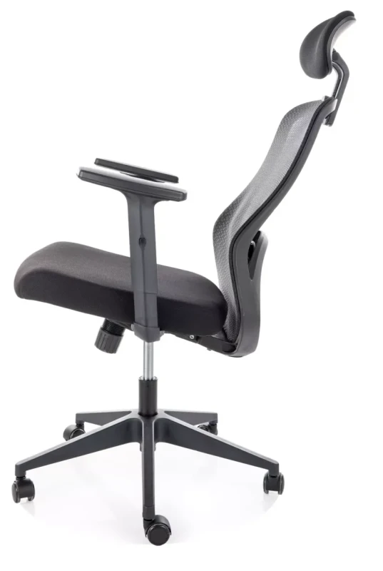 Fotel obrotowy Q-050 ergonomiczny do biura czarny