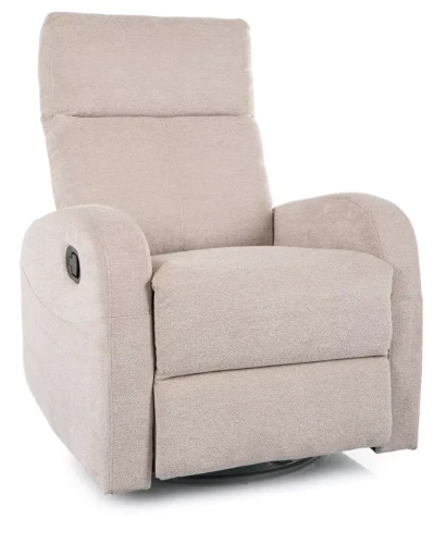 Fotel rozkładany Olimp Raven z funkcją kołyski do salonu beżowy