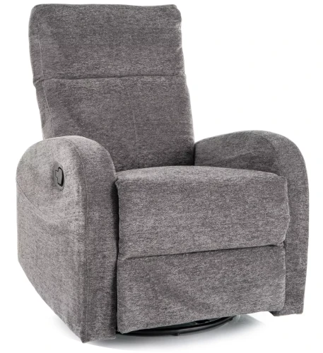 Fotel rozkładany Olimp Raven z funkcją kołyski do salonu szary