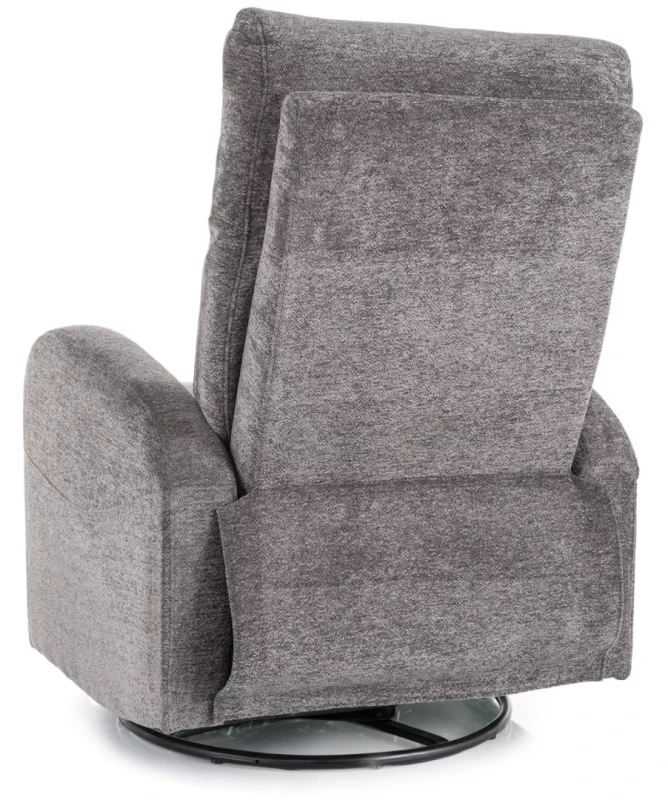 Fotel rozkładany Olimp Raven z funkcją kołyski do salonu szary
