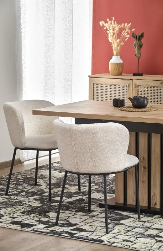 Stół rozkładany Lamello 160-210 cm dąb artisan/czarny