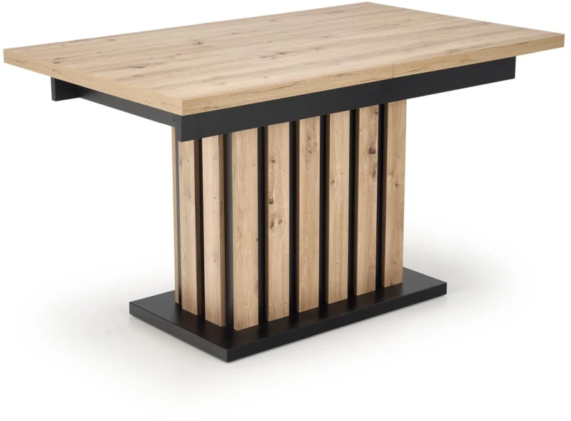 Stół rozkładany Lamello 160-210 cm dąb artisan/czarny