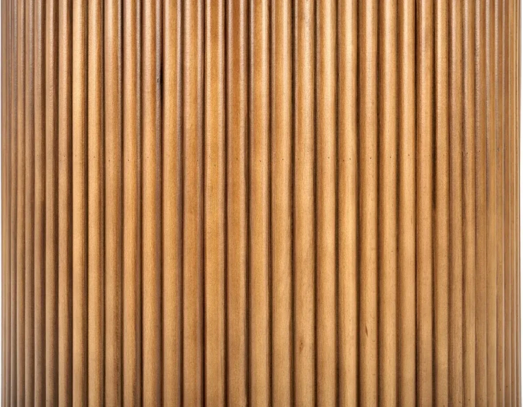 Stół okrągły Bruno nowoczesny do salonu 120 cm biały marmur/orzechowy