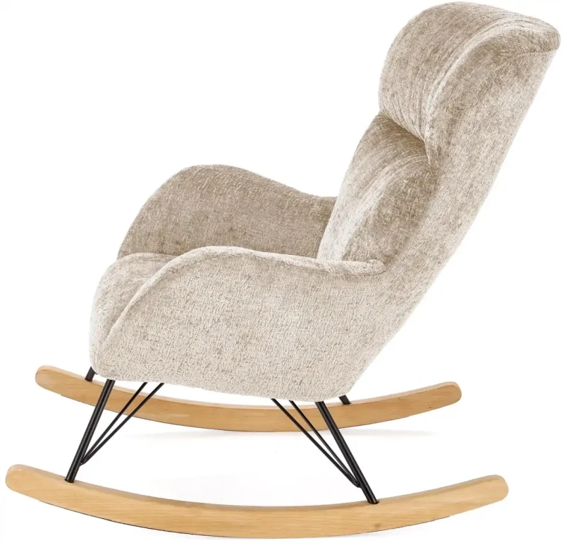 Fotel bujany Castro wypoczynkowy do salonu beżowy