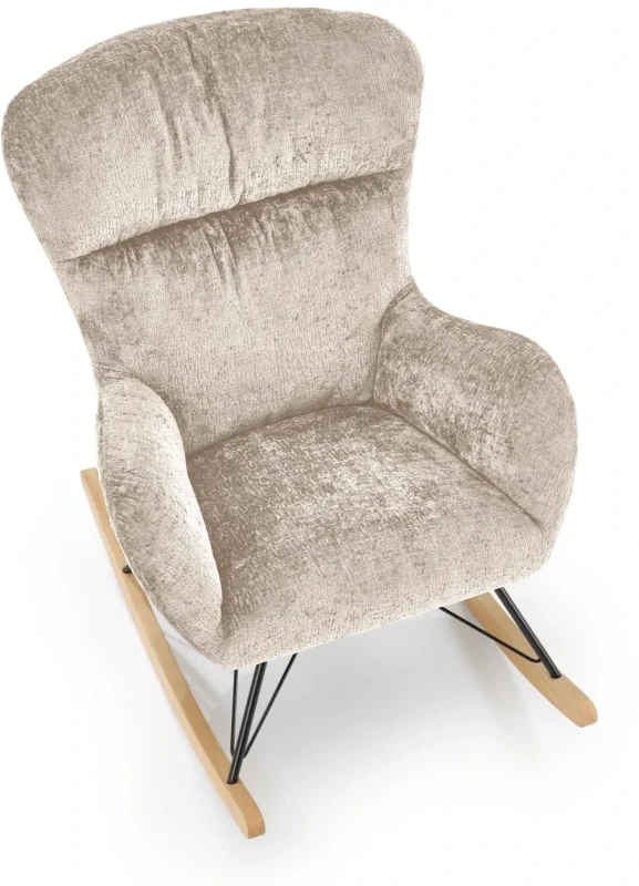 Fotel bujany Castro wypoczynkowy do salonu beżowy