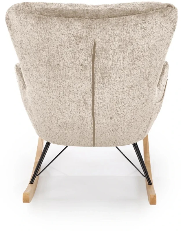 Fotel bujany Castro wypoczynkowy do salonu beżowy