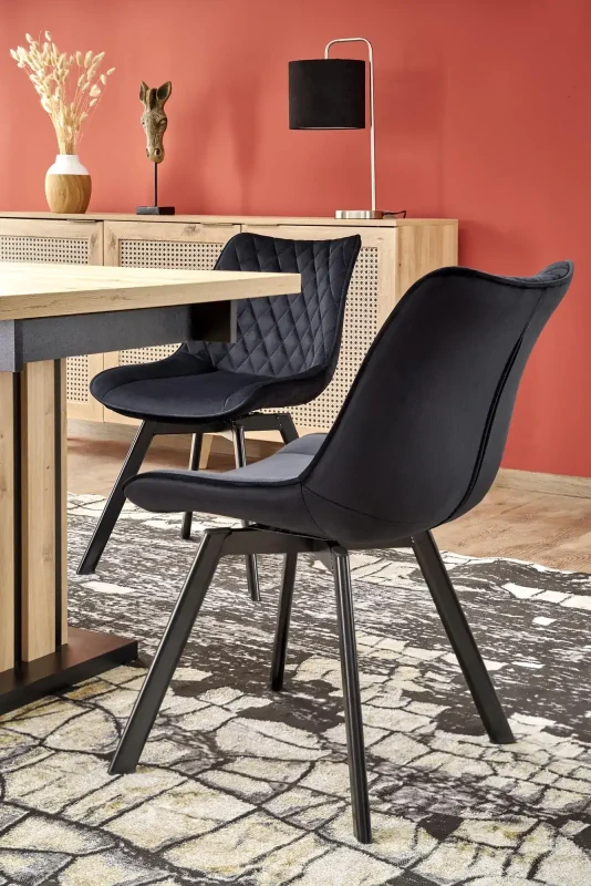 Stół rozkładany Lamello 130-180 cm dąb artisan / czarny