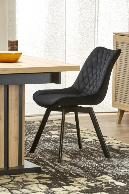 Stół rozkładany Lamello 130-180 cm dąb artisan / czarny