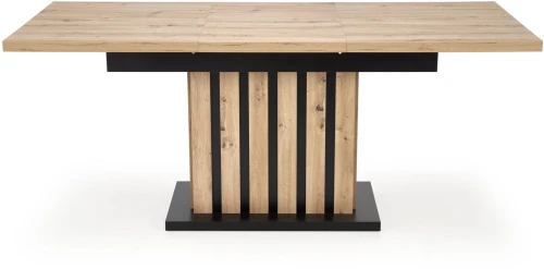 Stół rozkładany Lamello 130-180 cm dąb artisan / czarny