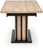 Stół rozkładany Lamello 130-180 cm dąb artisan / czarny