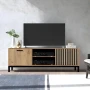 Stolik szafka RTV Lamino RTV-1 dąb craft/czarny