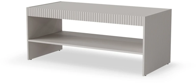 Ława Paxos LAW-1 z ryflowanymi frontami kaszmir/czarny