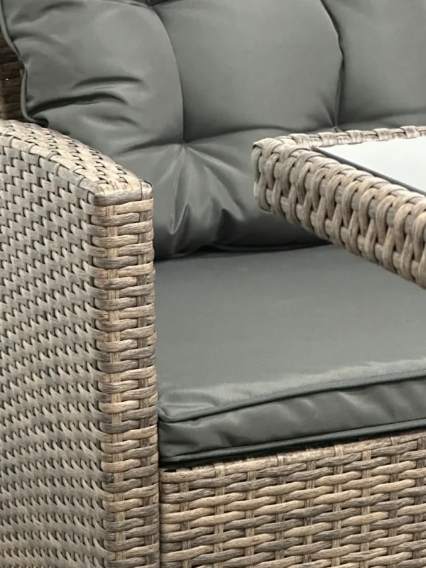 Zestaw mebli ogrodowych z technorattanu Rattana Jasny brąz