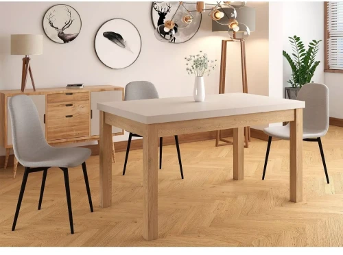 Stół rozkładany Presto 140-218 cm kaszmir/dąb cremona torro