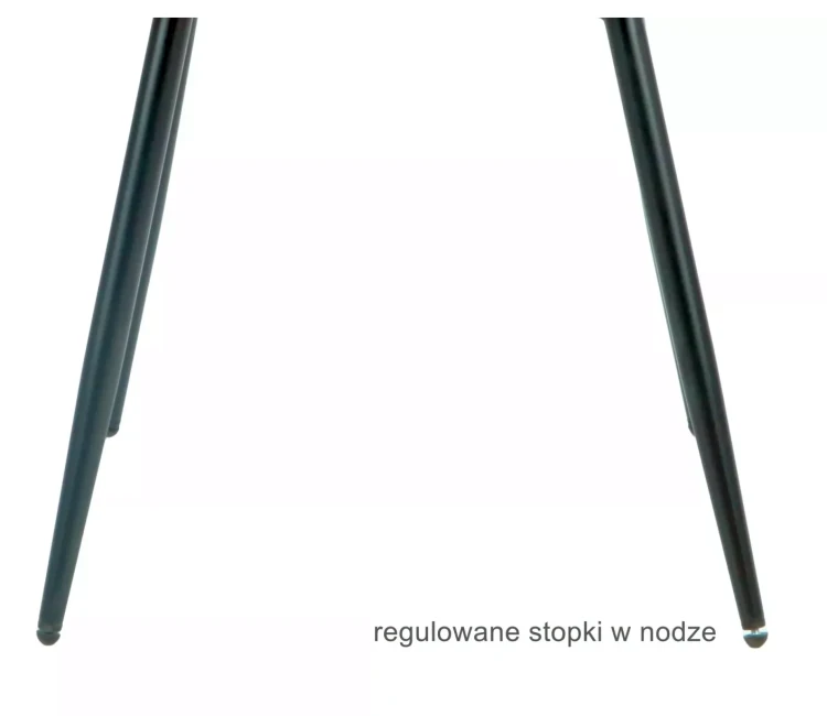 Krzesło tapicerowane Rick Velvet welurowe do salonu szary Bluvel 14