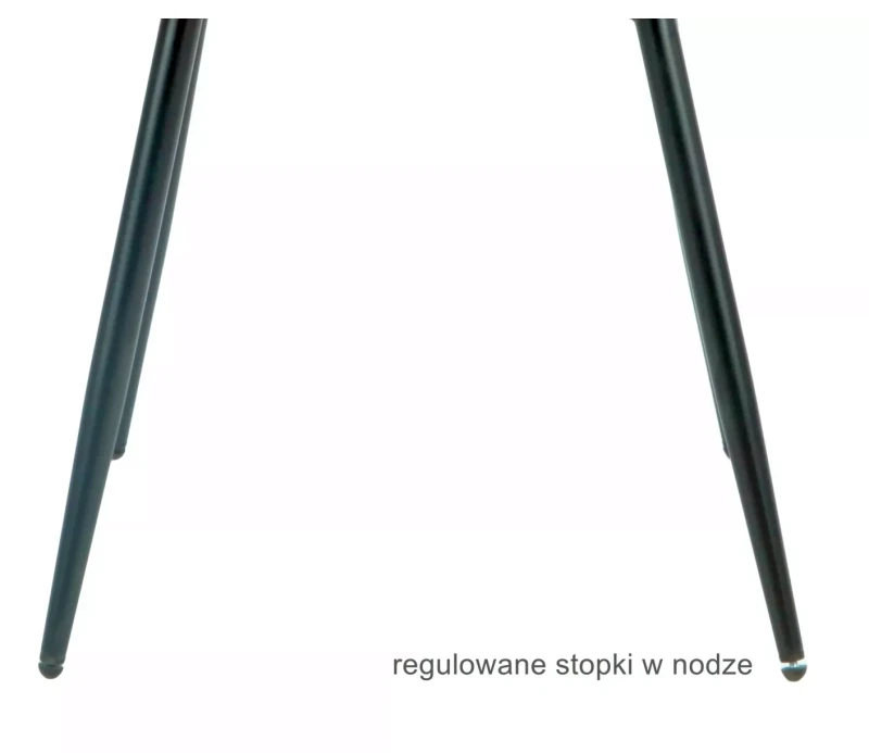 Krzesło tapicerowane Rick Velvet welurowe do salonu szary Bluvel 14