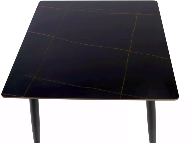 Stół Rion 130x70 cm czarny mat