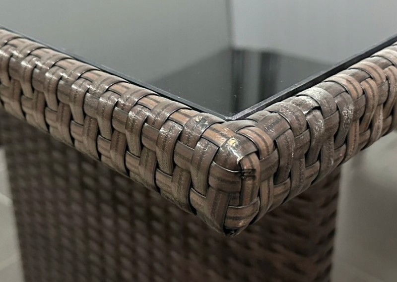 Zestaw mebli ogrodowych z technorattanu Puertorico Brąz