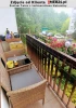Zestaw mebli ogrodowych Twins z technorattanu na balkon sofa dwuosobowa + stolik Naturalny - zdjęcie od klienta