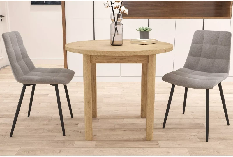 Stół Adam okrągły do jadalni 80 cm dąb cremona torro