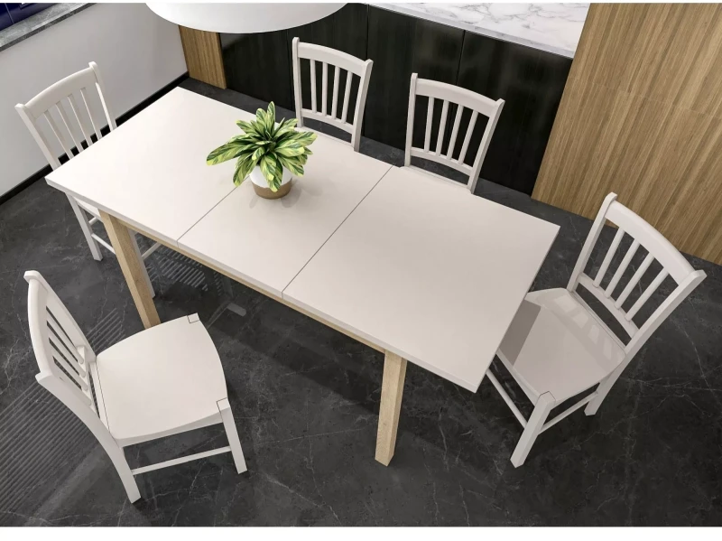 Stół rozkładany Adam prostokątny do jadalni 100-140 cm kaszmir/dąb cremona torro