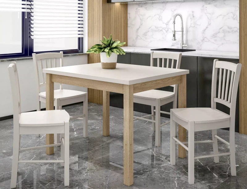 Stół Adam prostokątny do jadalni 120 cm kaszmir/dąb cremona torro