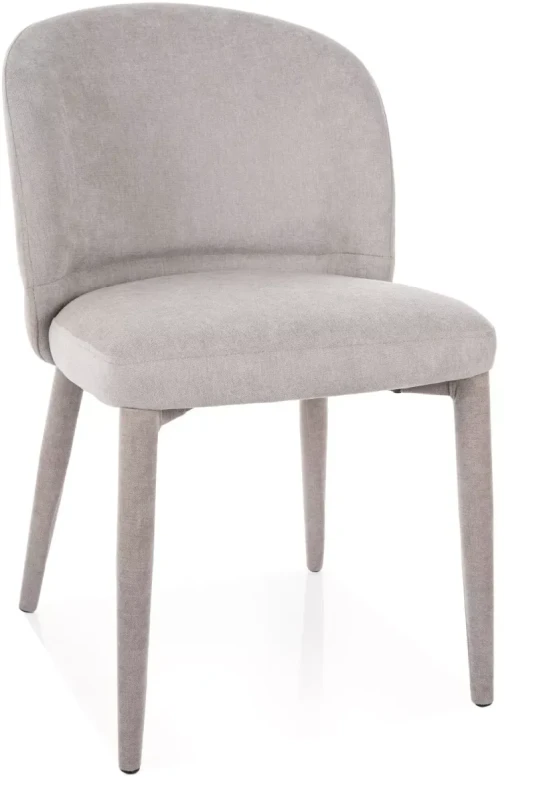 Krzesło tapicerowane Tino Wind klasyczne do salonu szary