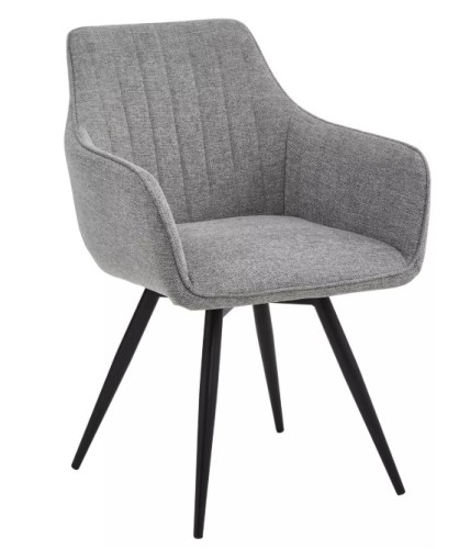 Krzesło tapicerowane Ballo Brego szary