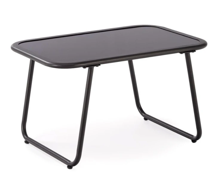 Zestaw mebli ogrodowych Hudson sofa fotele ława na taras popielaty/brązowy
