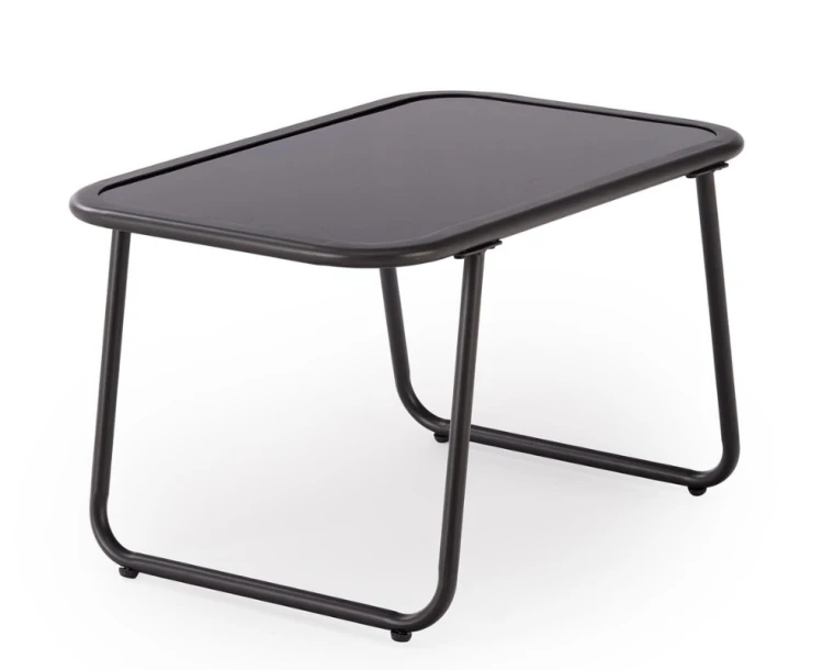 Zestaw mebli ogrodowych Hudson sofa fotele ława na taras popielaty/brązowy