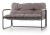Zestaw mebli ogrodowych Hudson sofa fotele ława na taras popielaty/brązowy