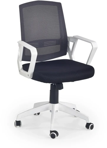 Fotel obrotowy Ascot z mechanizmem TILT do biura czarny/popielaty/biały
