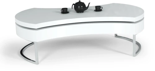 Stolik kawowy Aurea rozkładany do salonu 115 cm biały