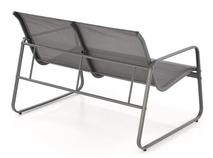 Zestaw mebli ogrodowych Conor sofa fotele ława na taras popielaty