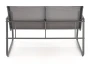 Zestaw mebli ogrodowych Conor sofa fotele ława na taras popielaty