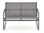 Zestaw mebli ogrodowych Conor sofa fotele ława na taras popielaty