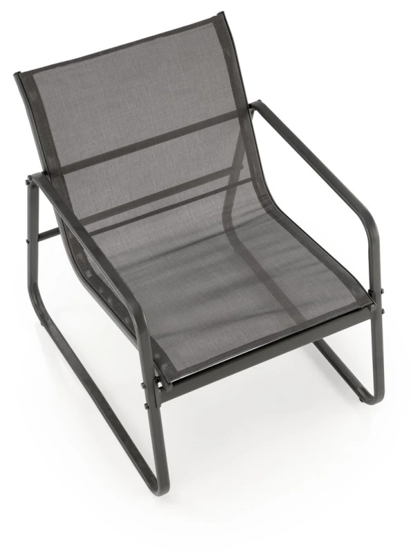 Zestaw mebli ogrodowych Conor sofa fotele ława na taras popielaty