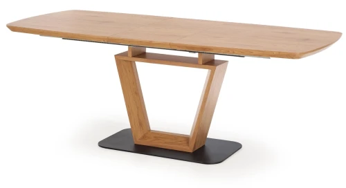 Stół rozkładany Blacky nowoczesny do jadalni 160-220 cm dąb złoty