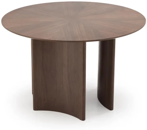 Stół okrągły Caldo nowoczesny do jadalni 120 cm orzechowy